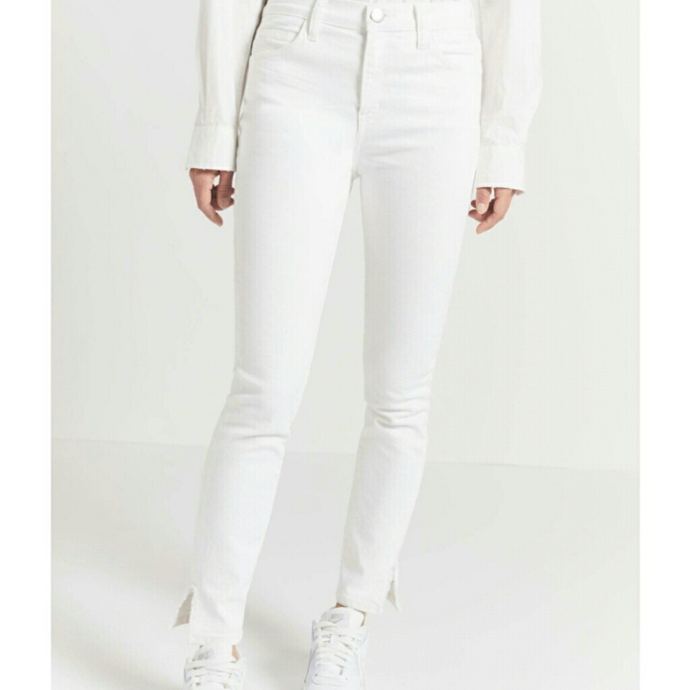 Current Elliot High Waist Stiletto Frayed Hem